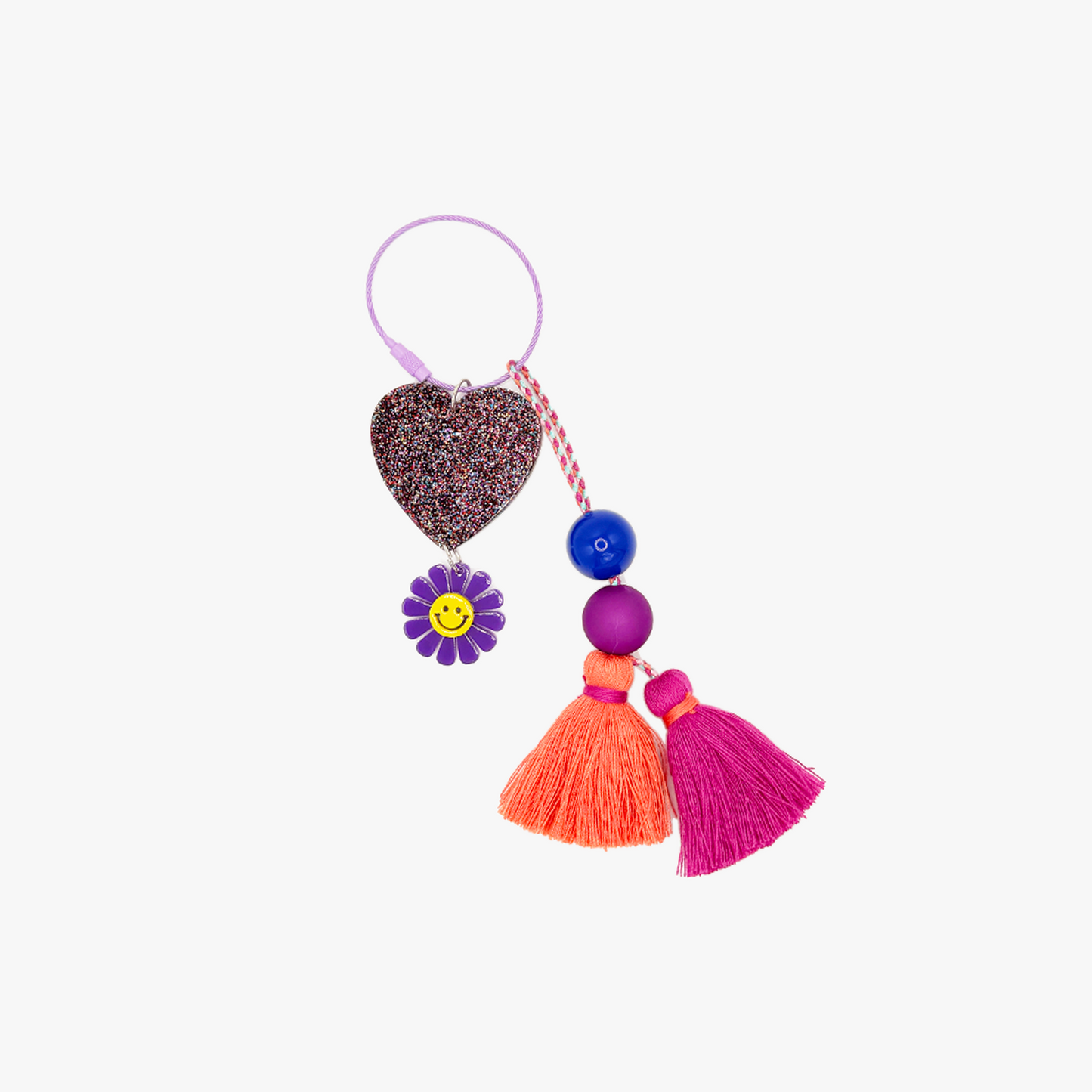 Glitter Heart Charm