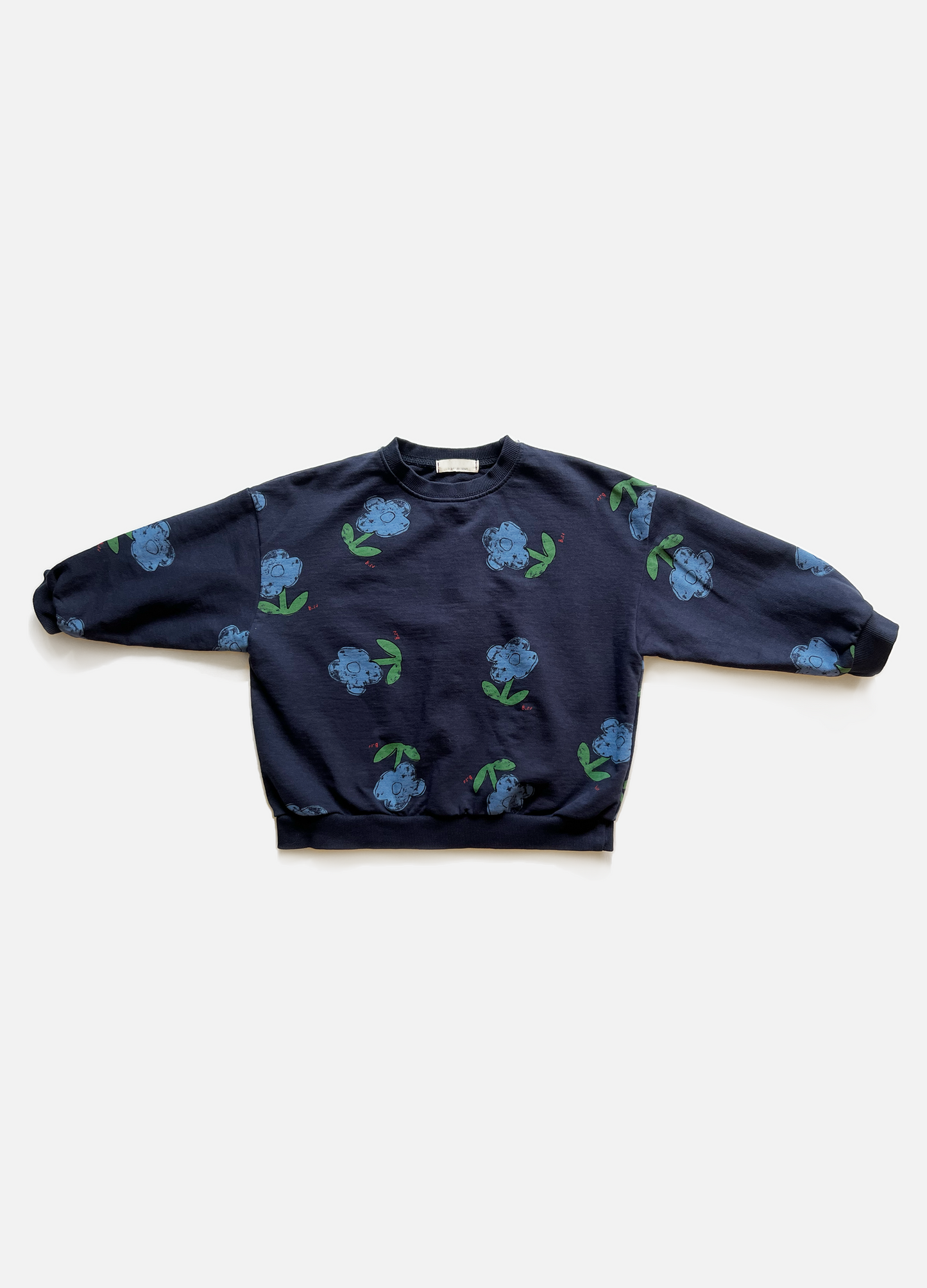 Blue Flower Sweatshirt