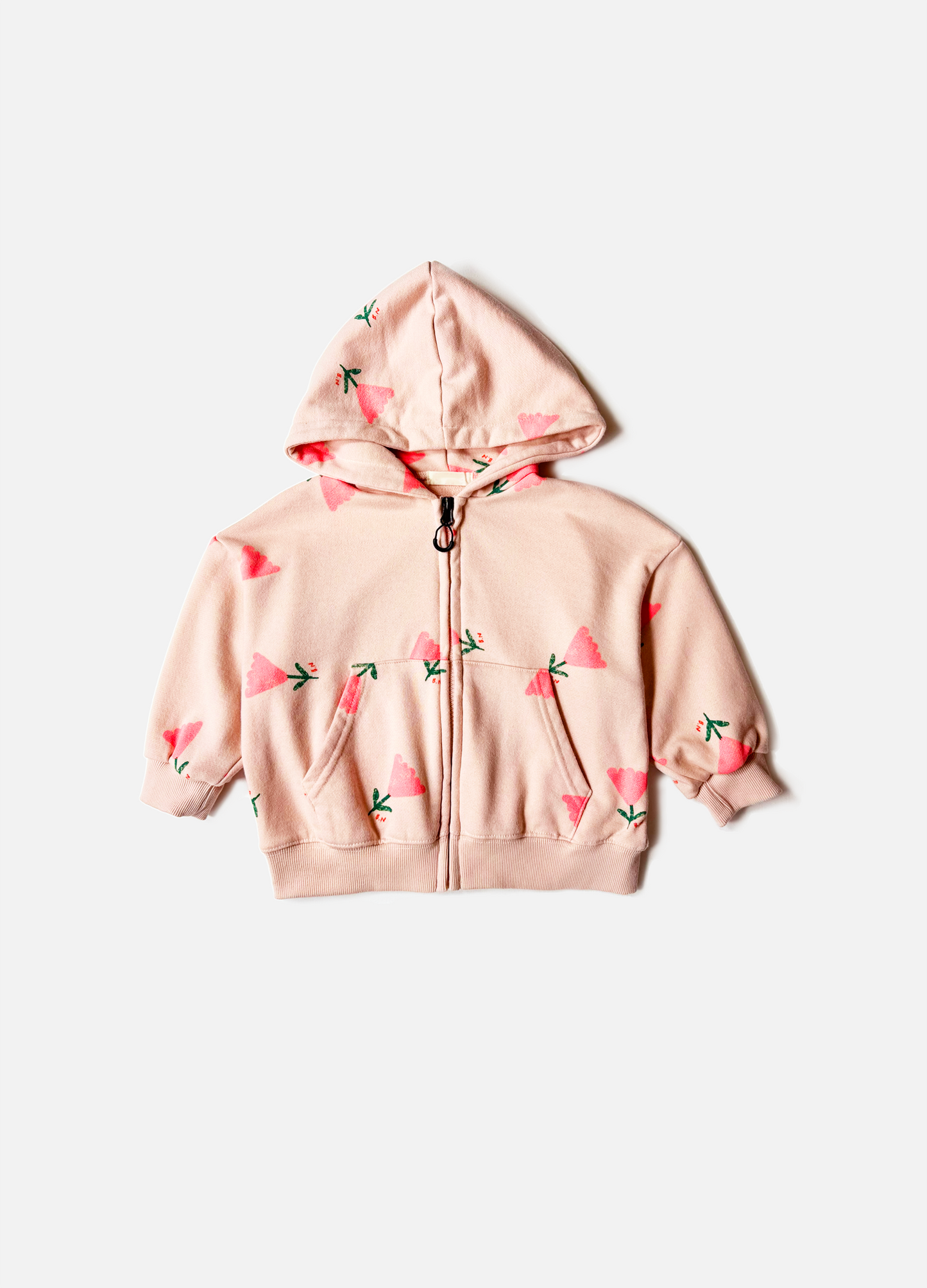 Coral Flower Zip Hoodie (Junior)