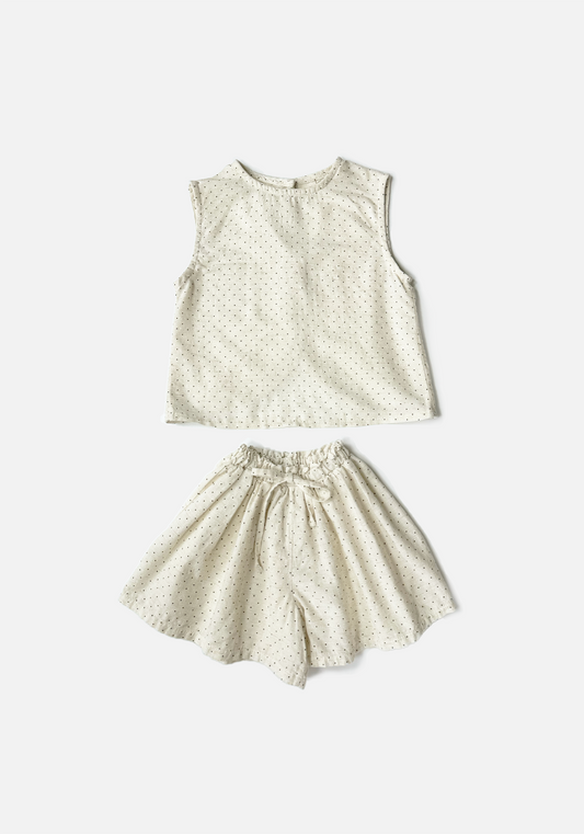 Ditsy Dot Shorts Set