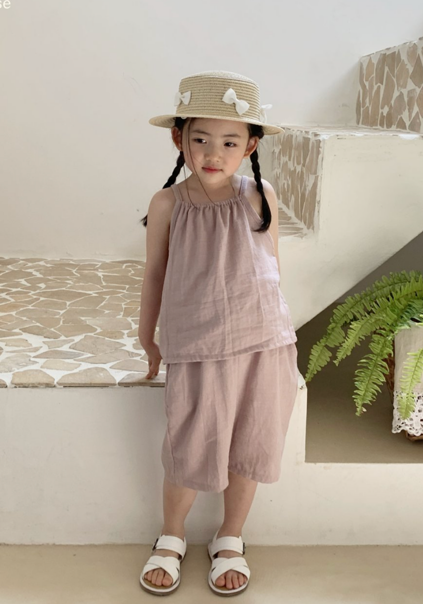 Linen Blend Tank Set