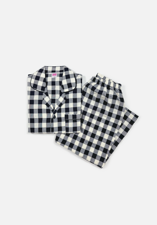 Navy Check Set