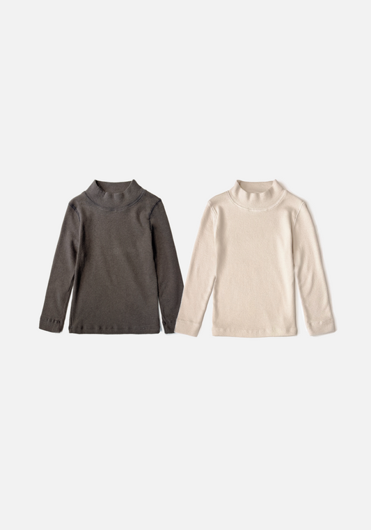 Rib Mock Neck Top