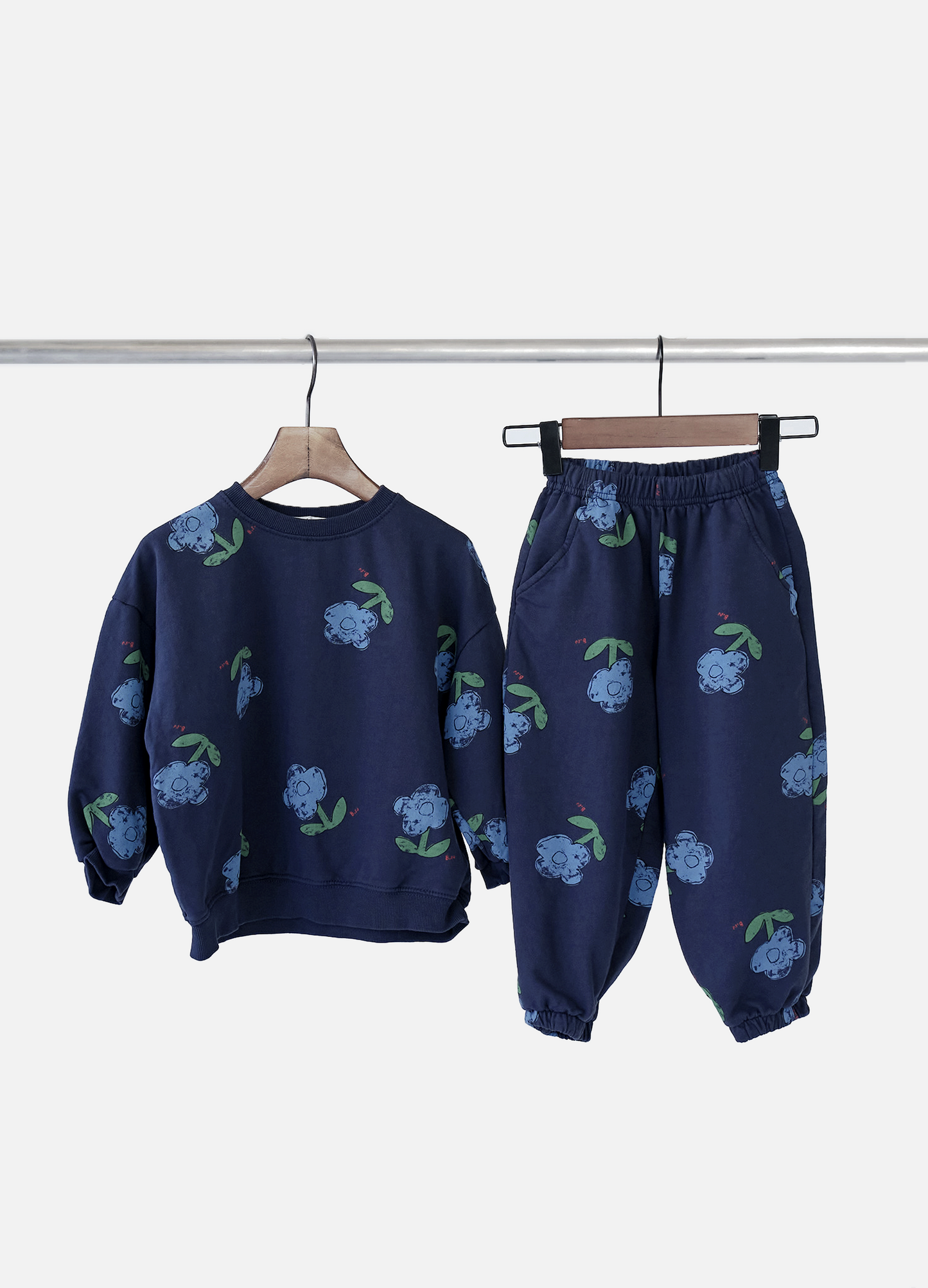 Blue Flower Jogger Pants (Junior)